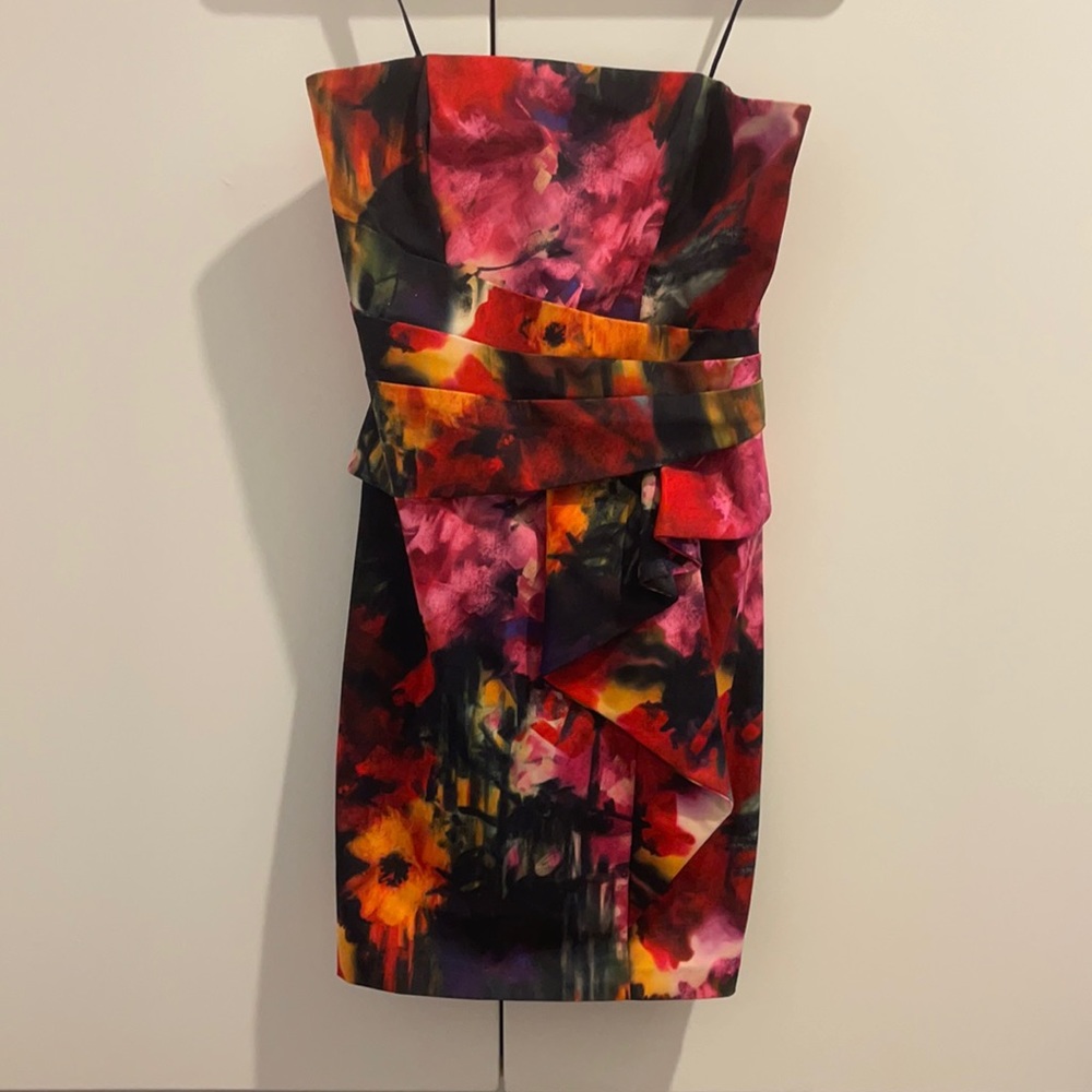 Strapless cocktail dress